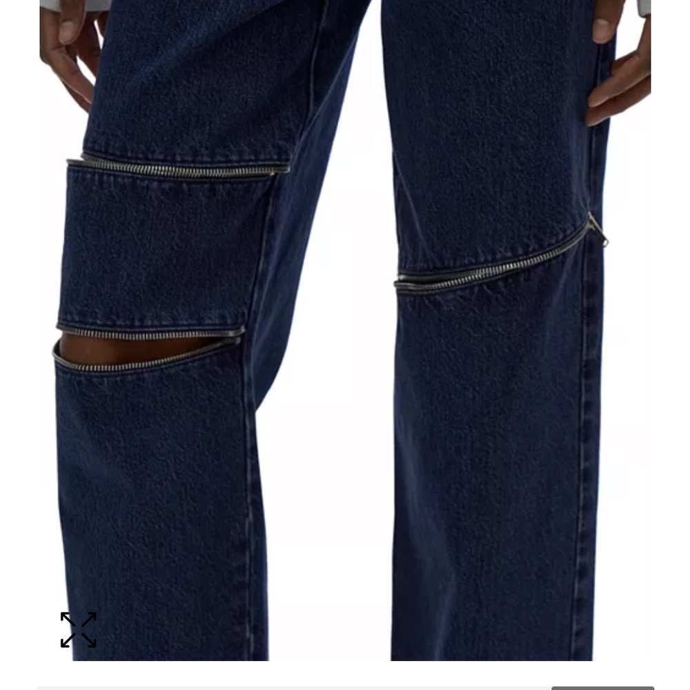 NWT Helmut Lang Zip High Rise Straight Jeans in Indigo in size 28 - Picture 5 of 5